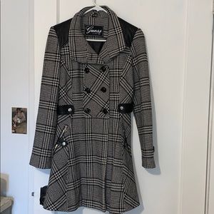 Guess Black and White Coat